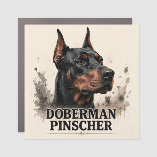Doberman Pinscher Protective Dog Gift Car Magnet