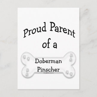 Doberman Pinscher Proud Parent Postcard