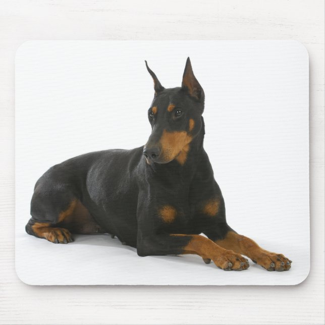 Doberman Pinscher Puppy Dog Mousepad (Front)