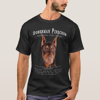 Doberman Pinscher red Owner Human Trainer T-Shirt