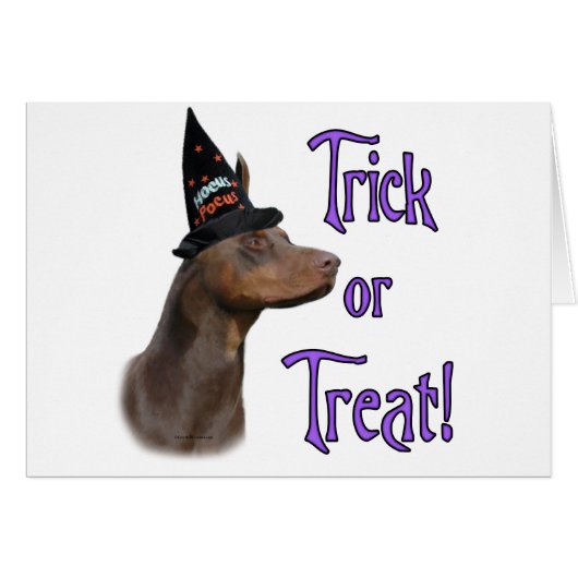 Doberman Pinscher (red) Trick Cards (Front Horizontal)