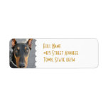 Doberman Pinscher Return Address Label