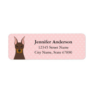Doberman Pinscher Return Address Labels