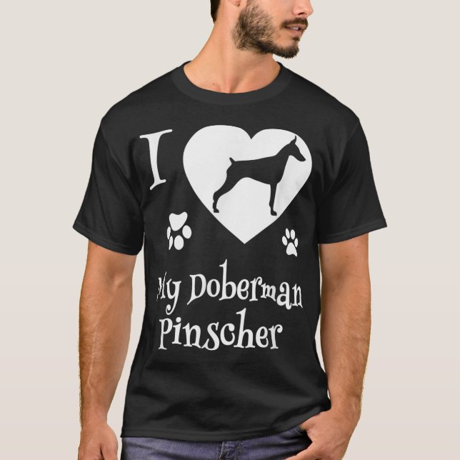 Doberman Pinscher Shirt Design for Doberman Dog Lo (Front)