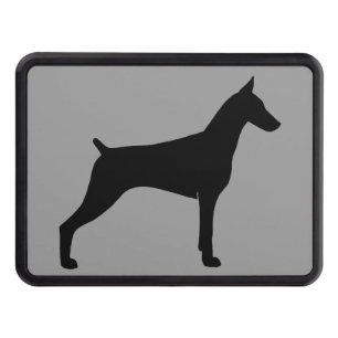 Doberman Pinscher Silhouette Hitch Cover