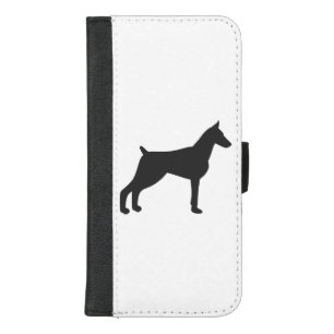 Doberman Pinscher Silhouette iPhone 8/7 Plus Wallet Case