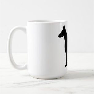 doberman pinscher silo black.png coffee mug