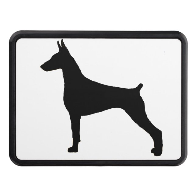 doberman pinscher silo black.png hitch cover (Front)