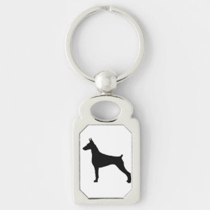 doberman pinscher silo black.png keychain