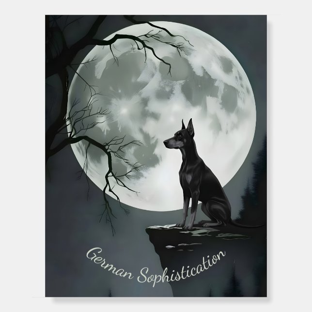 Doberman Pinscher Sophistication Foam Board (Front)