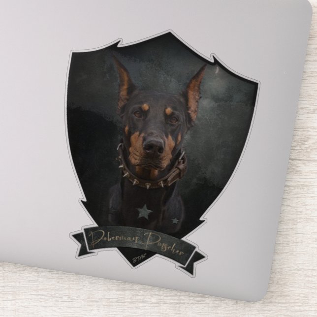 Doberman Pinscher   Sticker (Detail)