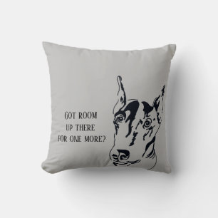 Doberman Pinscher Throw Pillow