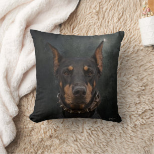 Doberman Pinscher Throw Pillow