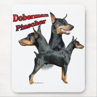 Doberman Pinscher Trio 2 Mouse Pad