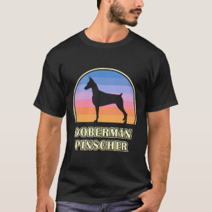 Doberman Pinscher Vintage Sunset Dog T-Shirt