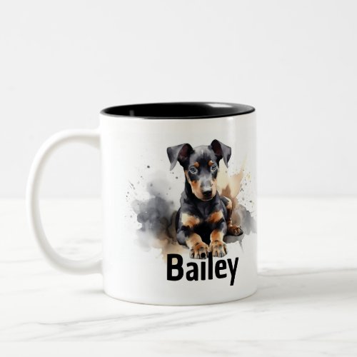 Doberman Pinscher Watercolor Mug