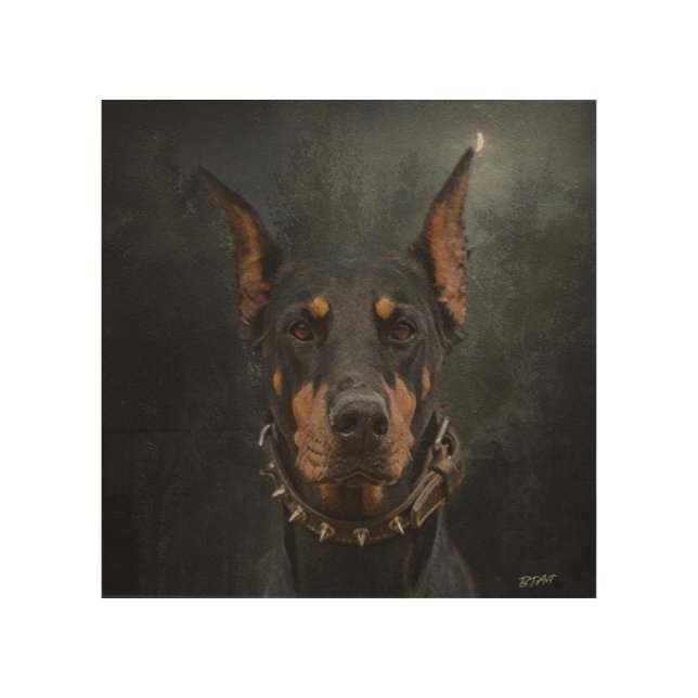 Doberman Pinscher    Wood Wall Art (Front)