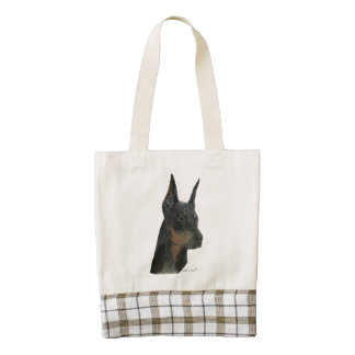 Doberman Pinscher Zazzle HEART Tote Bag