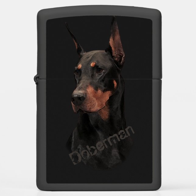 Doberman Pinscher  Zippo Lighter (Front)