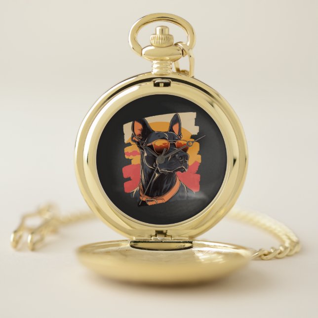 Doberman Pocket Watch (Inside)
