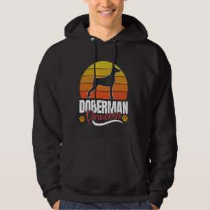 DOBERMAN PRINCESS Doberman Women Dobie Dog Mom Hoodie