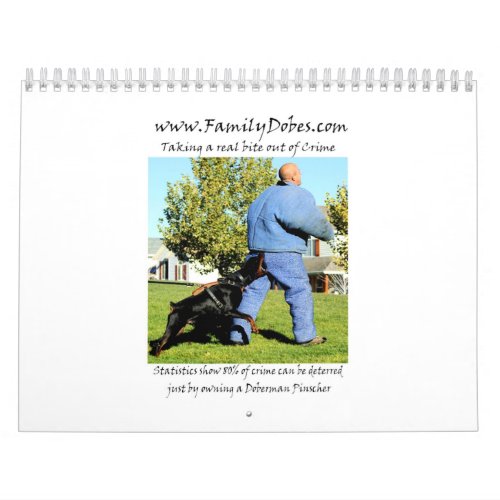 Doberman Protection calendar