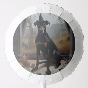 Doberman Pumpkins Halloween Scary Balloon