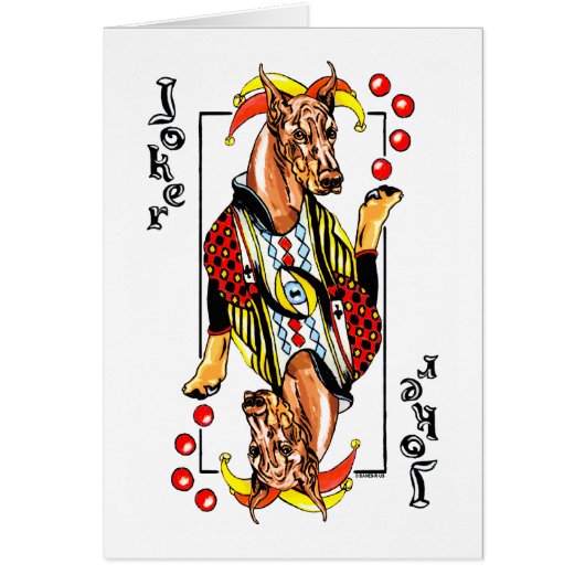 Doberman Red Joker Cards (Front)