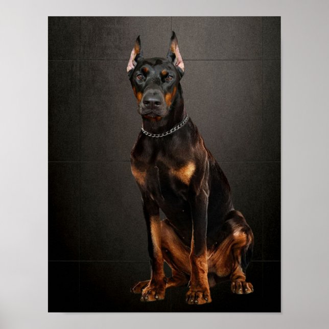 Doberman Reliable Guard Dog Poster (Front)