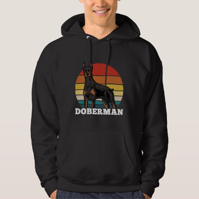 Doberman Retro 625 Hoodie (Front)
