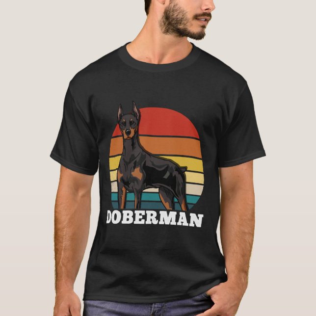 Doberman Retro  625 T-Shirt (Front)