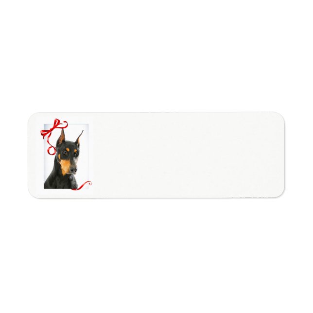 Doberman Return Address Label (Front)