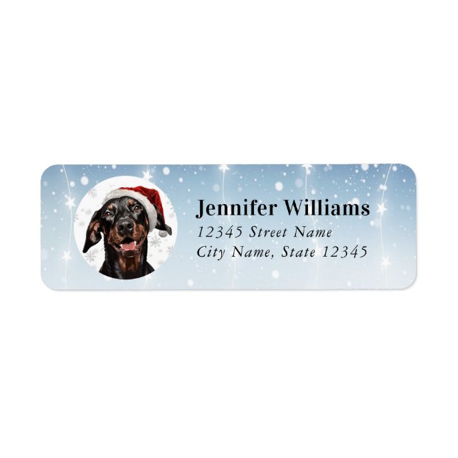 Doberman Return Address Labels (Front)