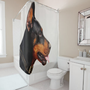 Doberman Shower Curtain
