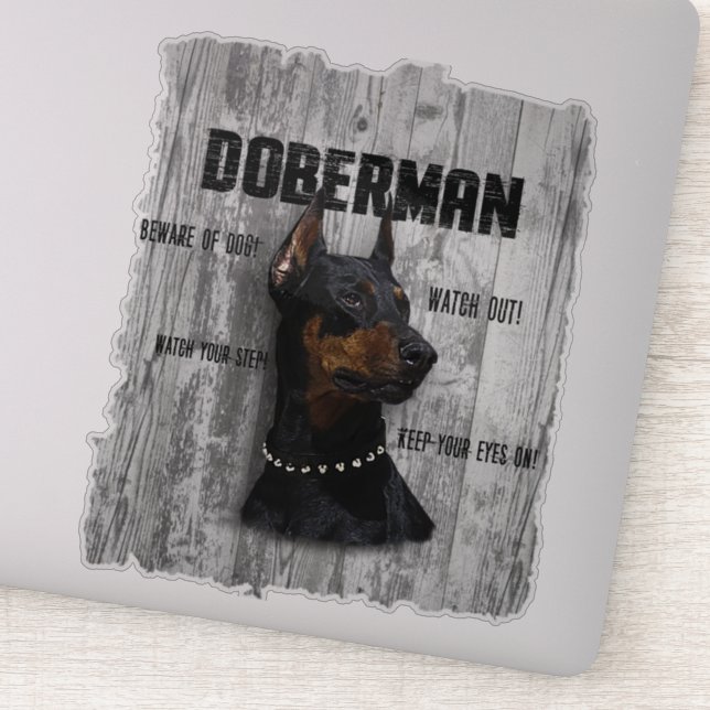 Doberman   sticker (Detail)