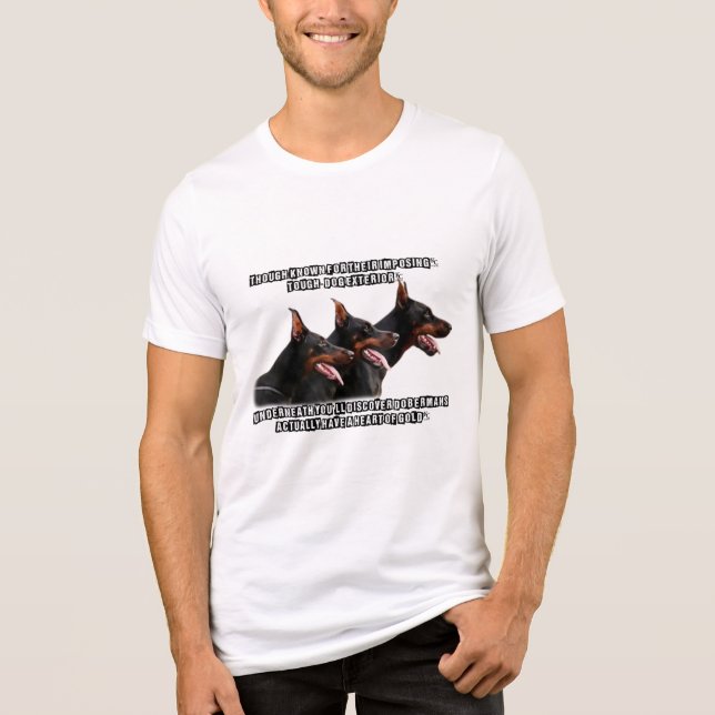 Doberman   T-Shirt Tri-Blend Shirt (Front)