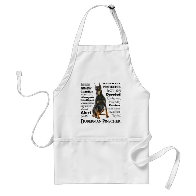 Doberman Traits Apron (Front)