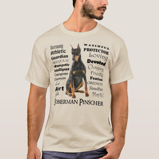 Doberman Traits T-Shirt (Front)
