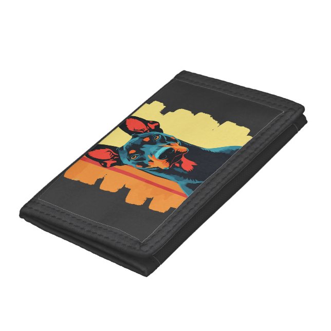 Doberman Tri-fold Wallet (Bottom)