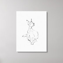 Doberman Wall Art – Minimalist Dog Line Drawing