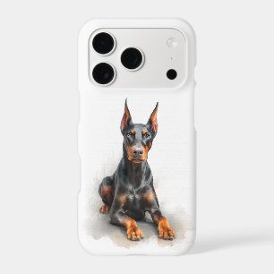 Doberman Watercolor Art iPhone 17 Pro Case