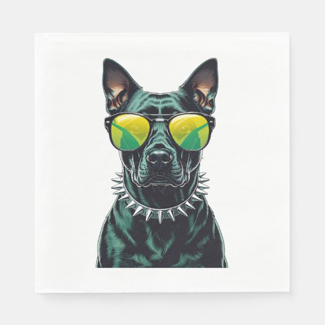 Dobermann Cool Napkins (Front)