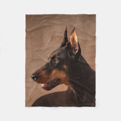 Dobermann _ Doberman Pinscher Fleece Blanket