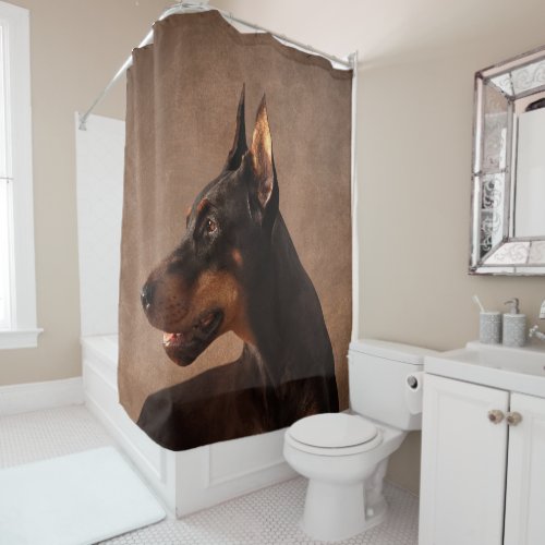 Dobermann _ Doberman Pinscher Shower Curtain