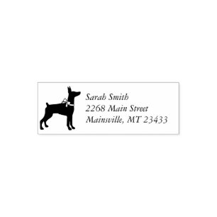 Dobermann Dog Baby Shower Puppy Dobie Pinscher Self-inking Stamp
