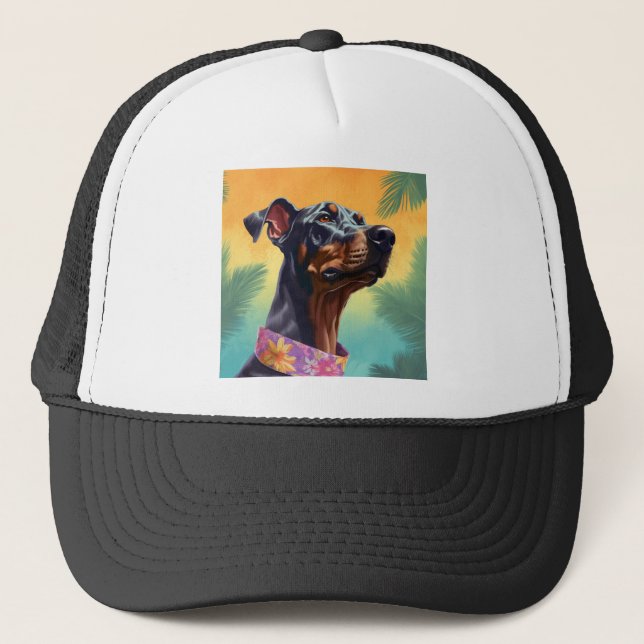 Dobermann hawaii hat (Front)
