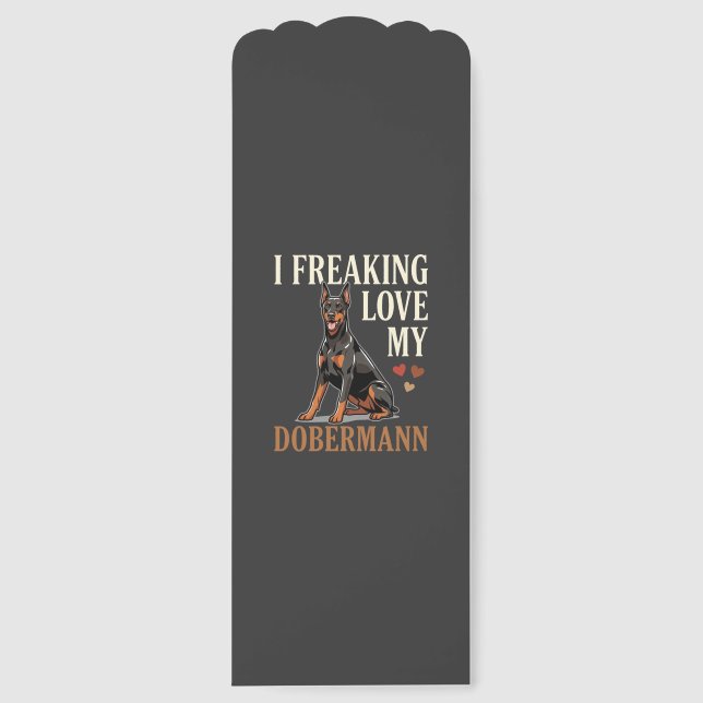 Dobermann Love Dog Lover Bookmarks (Front)
