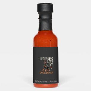 Dobermann Love Dog Lover Hot Sauces