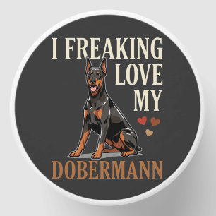 Dobermann Love Dog Lover Mini Candle Favors