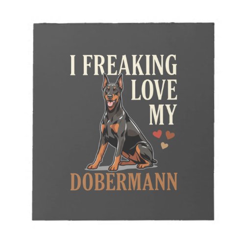 Dobermann Love Dog Lover Notepad